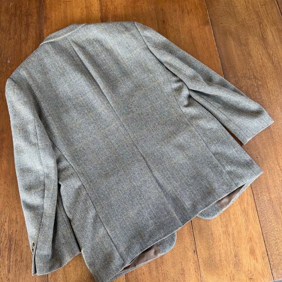 Vintage Chaps Ralph Lauren Jacket 44R Tweed Virgin Wool Blazer Sport Coat Brown - Picture 11 of 16